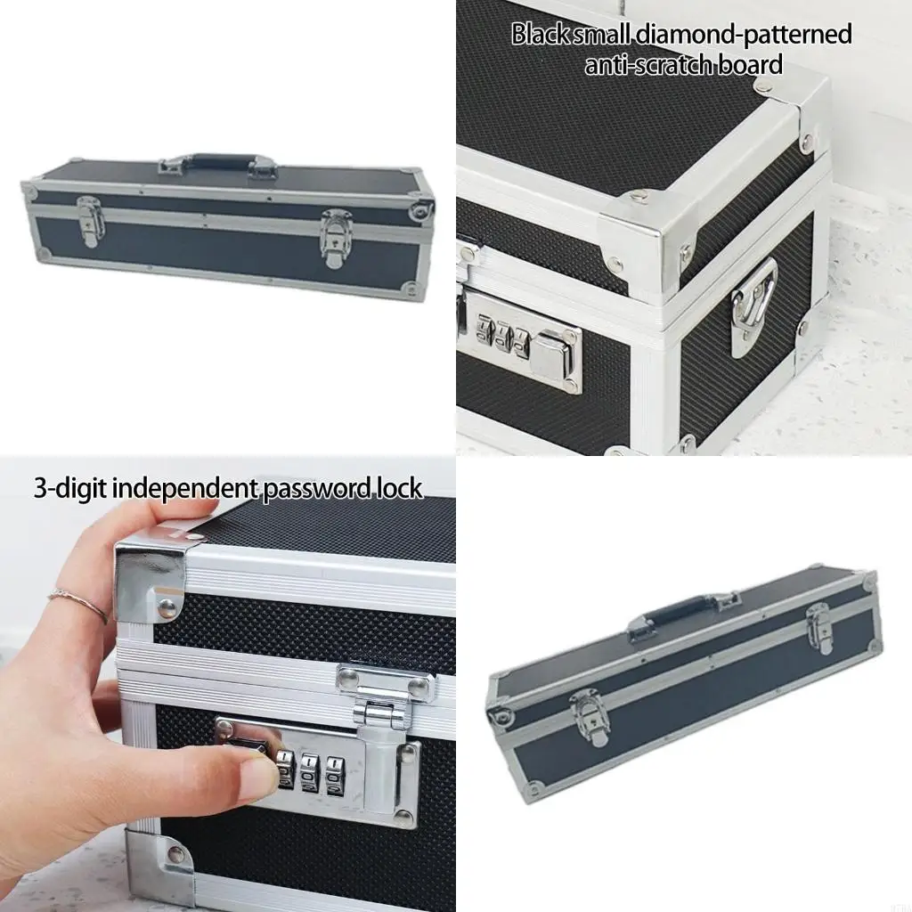 97BA Secure Kitchen Tool Transport Case With Passwords Lock Systems Shockproof Alloy Structure and Removable Partitions
