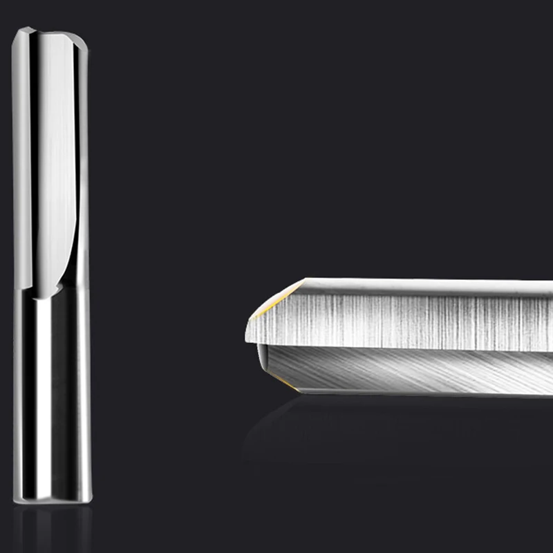 ABKS-5 قطعة/الوحدة 6X32mm اثنين المزامير مستقيم بت التوجيه للخشب باستخدام الحاسب الآلي مستقيم النقش القواطع كربيد Endmills قطع ميل
