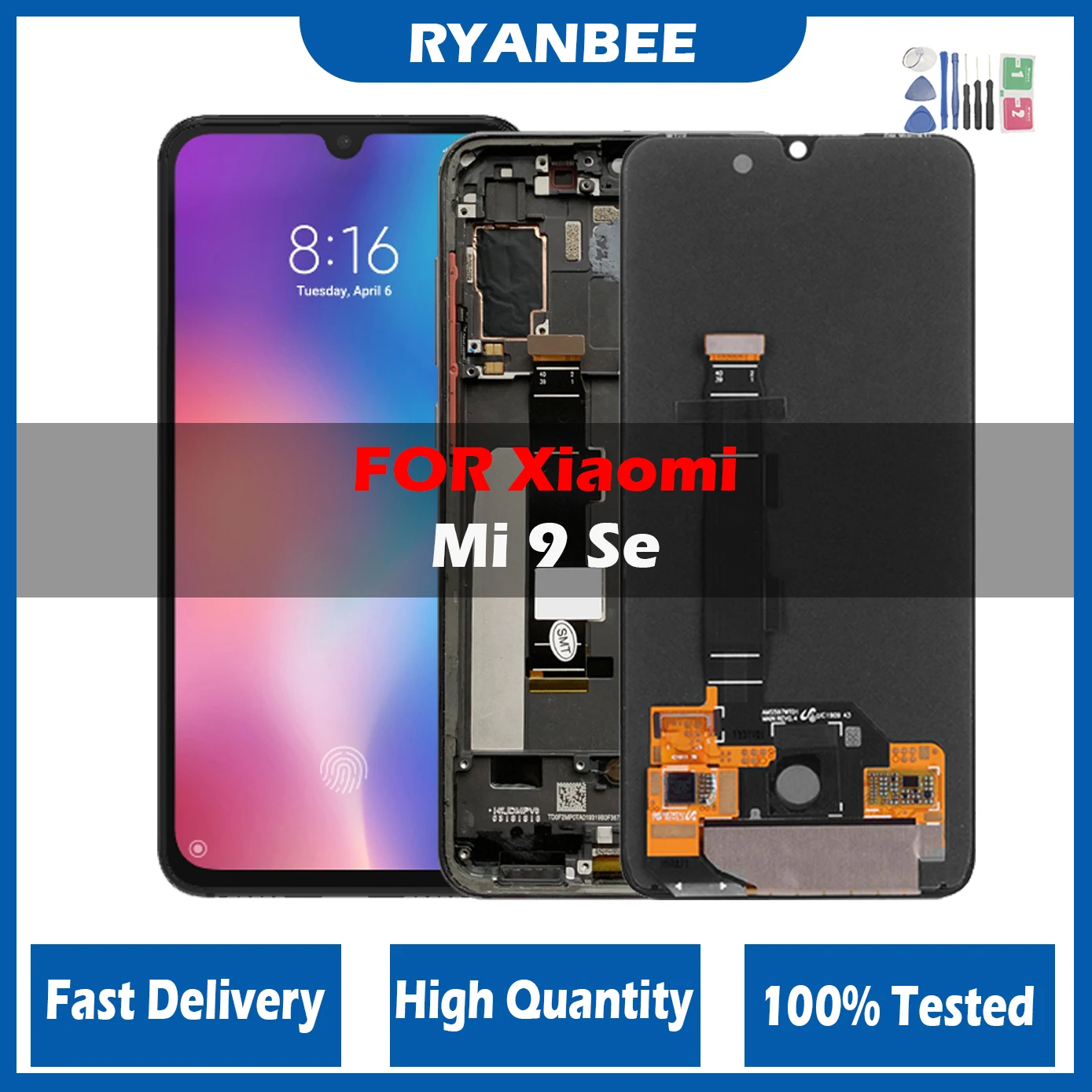 

100% Tested LCD For Xiaomi Mi 9 SE Lcd Display Touch Screen Digitizer Assembly Replacement For Xiaomi Mi 9SE Mi9 SE M1903F2G Lcd