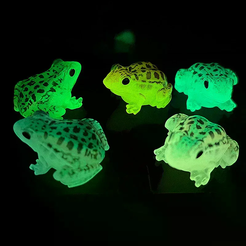 Luminous Toad Small Frog Model Decoration Micro Landscape Doll House Decoration Desktop Decoration