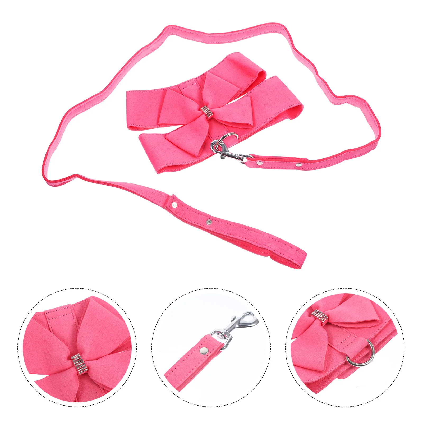 

1 Set Pet Harness Leash Dog Chest Belt Adjustable Traction Rope Summer Breathable Escape Proof Comfortable For Small Medium