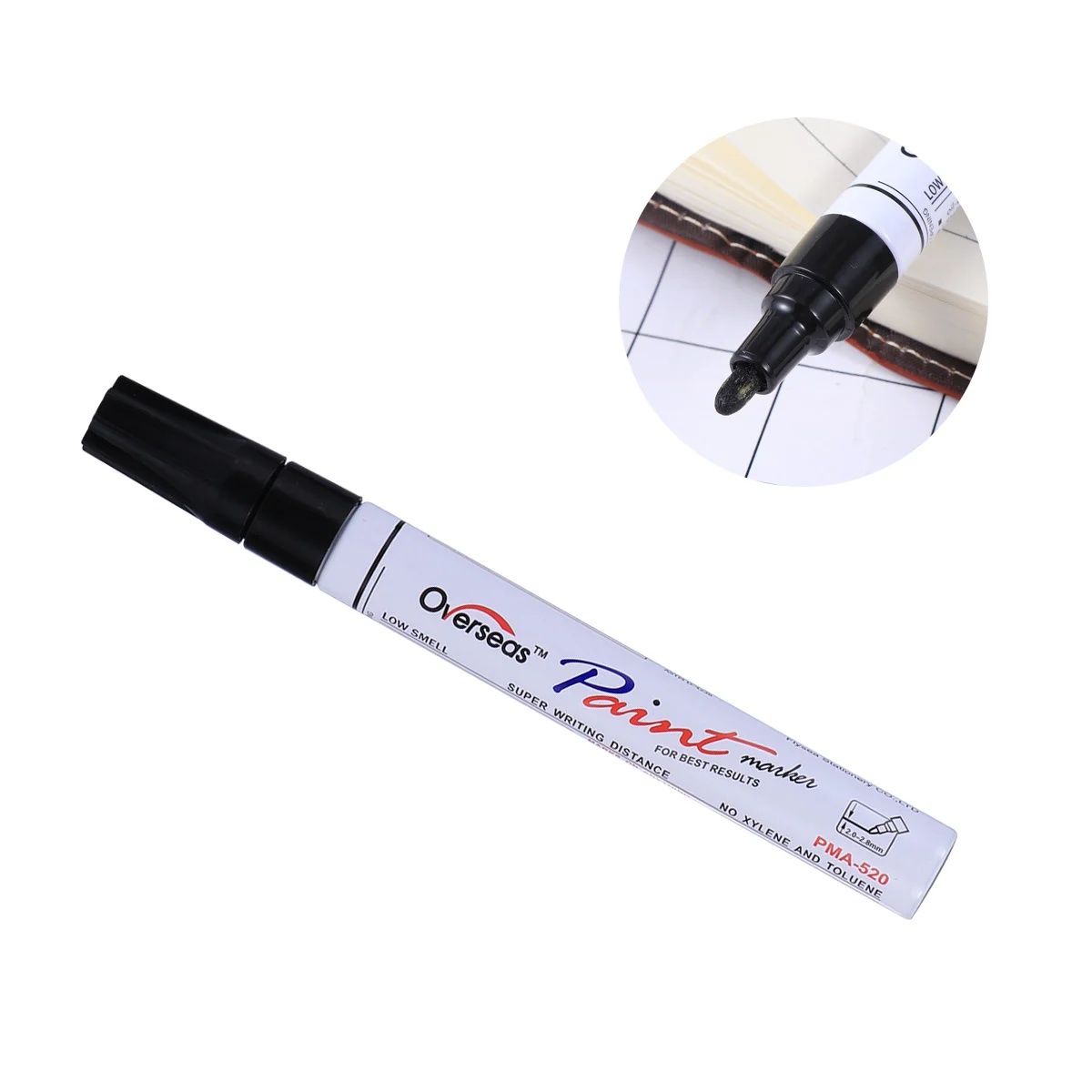 6 PCS Fill Paint Pen Pens Automotive Touch- Up for Cars 6pcs Black Touching Touch-up Marker