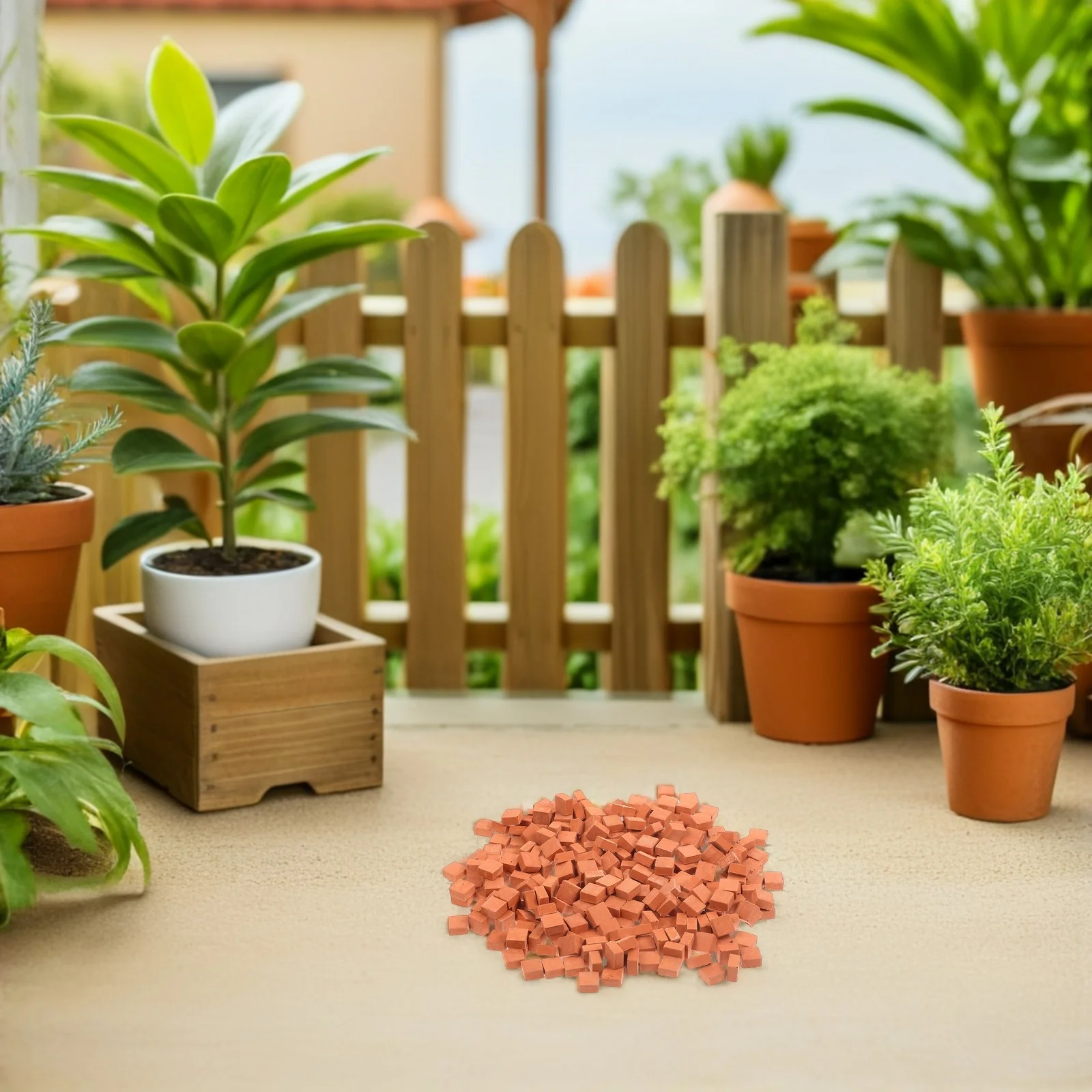 210 Stuks Mini Kunstmatige Klei Bakstenen 1:16 Schaal Realistische Miniatuur Muur Baksteen DIY Building Set voor Home Decor Zand Tafel Diorama