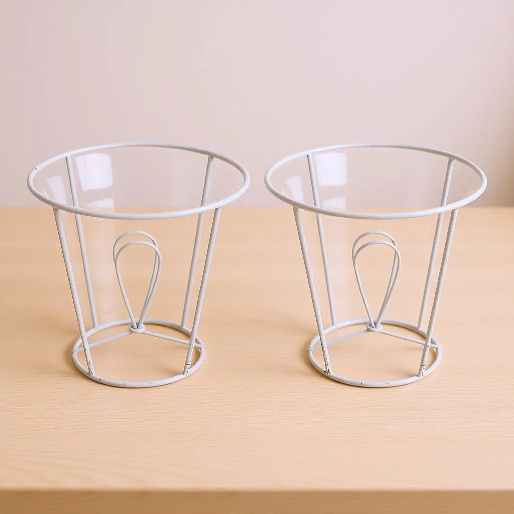 2Pcs Strong Iron Lampshade Frame DIY Lampshade Bracket for Table Floor Ceiling Pendant Lamps Home Decor Craft Lighting Fixture