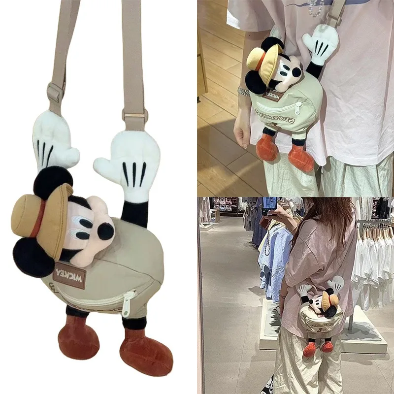

Disney Mickey High Beauty Сумка на плечо Аниме Персонаж Маленький предмет Мобильная сумка через плечо для кемпинга Открытый дорожный рюкзак Подарки