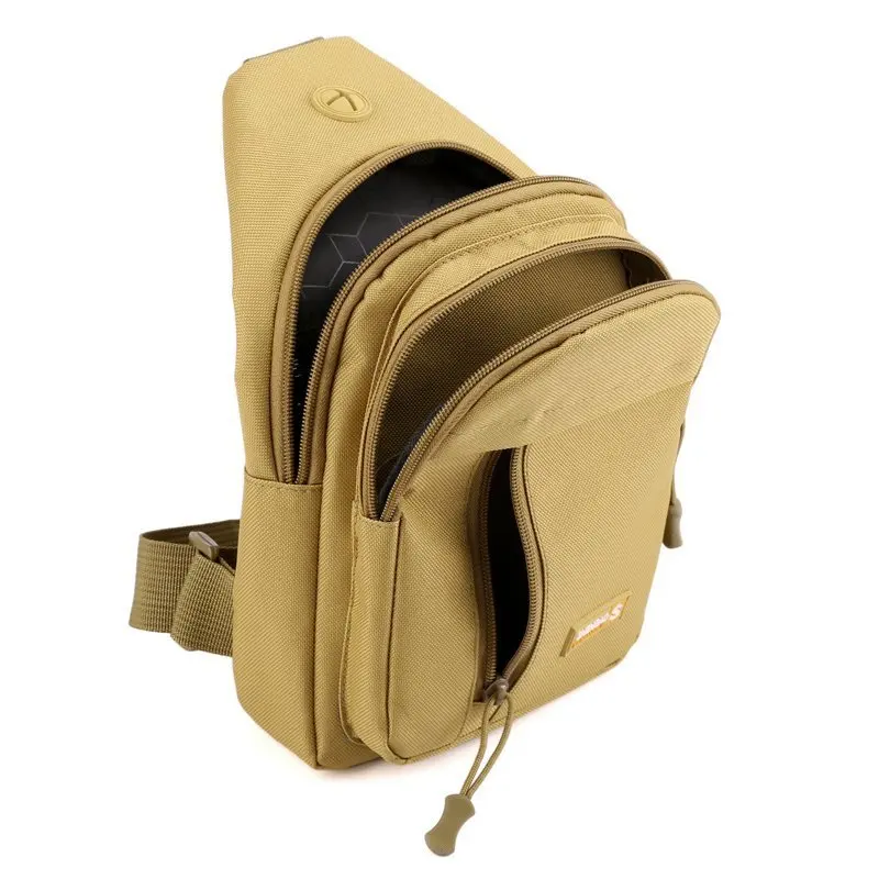 Bolso de hombro de camuflaje para hombre, bandolera cruzada, antirrobo, para el pecho, para viaje corto, escuela, verano, 2024