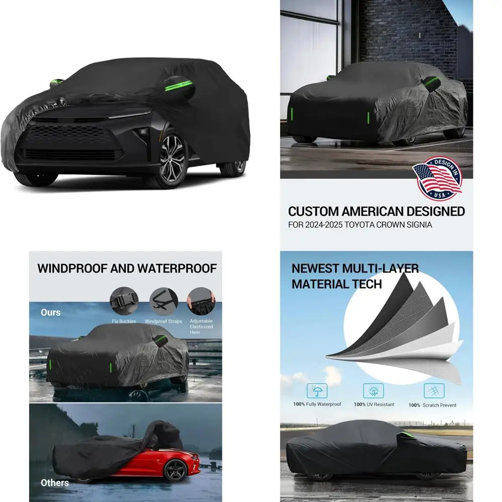 

Изготовленный на заказ автомобильный чехол, водонепроницаемая всепогодная защита для Toyota Crown Signia 2024-2025, полностью внешний автомобильный чехол