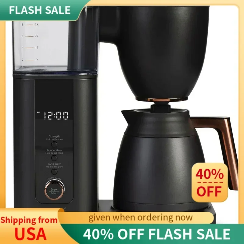 QWCafé Specialty Drip Coffee Maker | 10-Cup Insulated Thermal Carafe | WiFi Enabled Voice-to-Brew Technology|Smart Home Kitchen