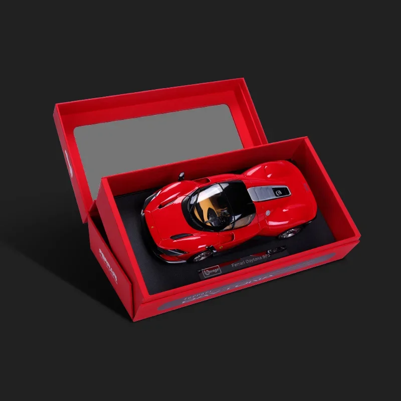 Original Bburago Ferrari 1:18 SP3 Legierung Auto Modell Spielzeug Hardcover Edition Ornament Sammlung Metall Druckguss Spielzeug Junge Geschenk