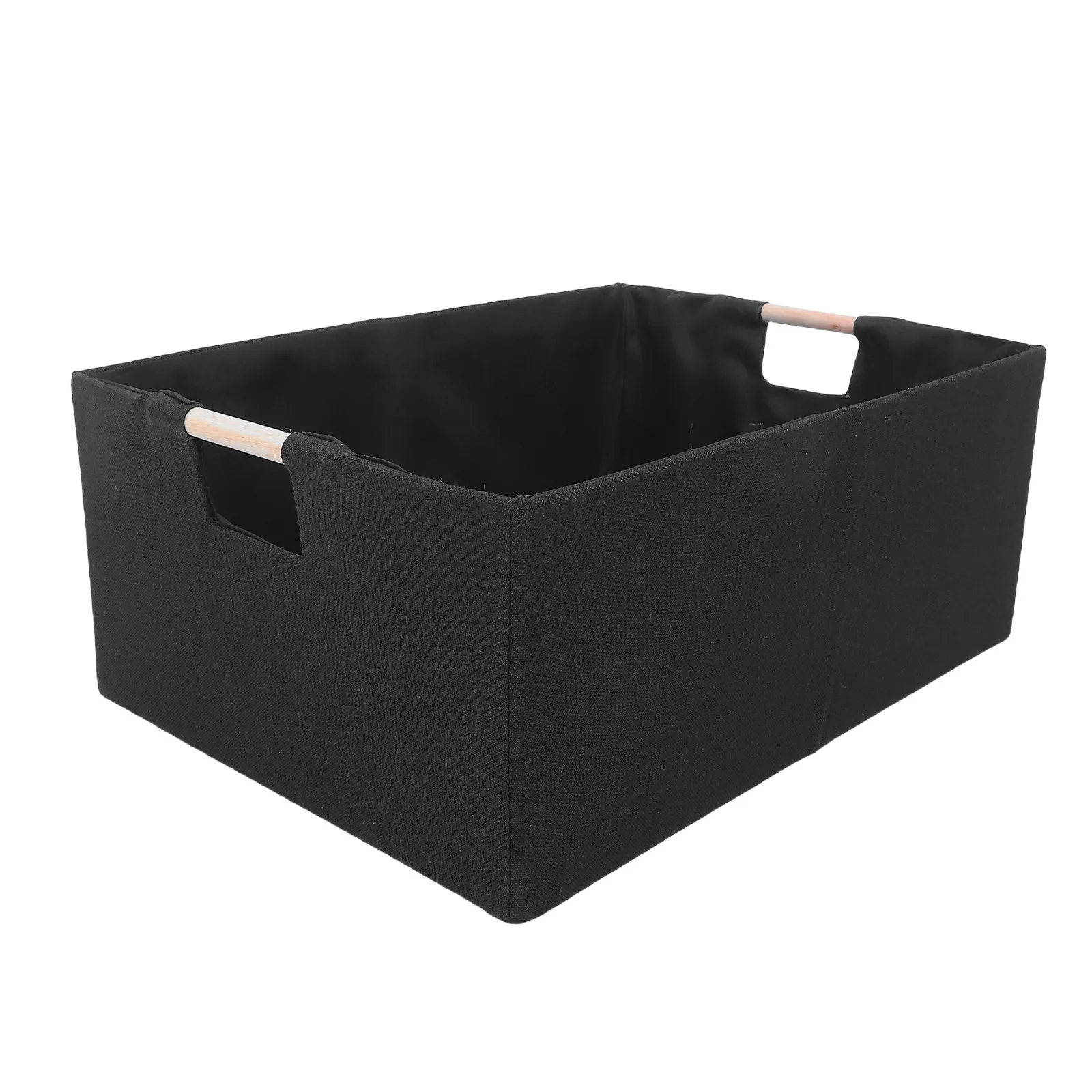 Foldable Fabric Storage Basket – Rectangular Collapsible Organizer Box with Handles for Wardrobe, Shelves & Large Capacity