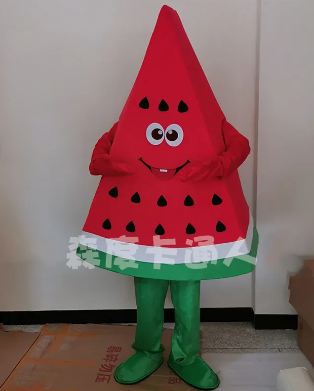 Christmas Melon Watermelon Mascot Costume Fruit Cartoon Apparel Halloween Birthday Party Cosplay Dress