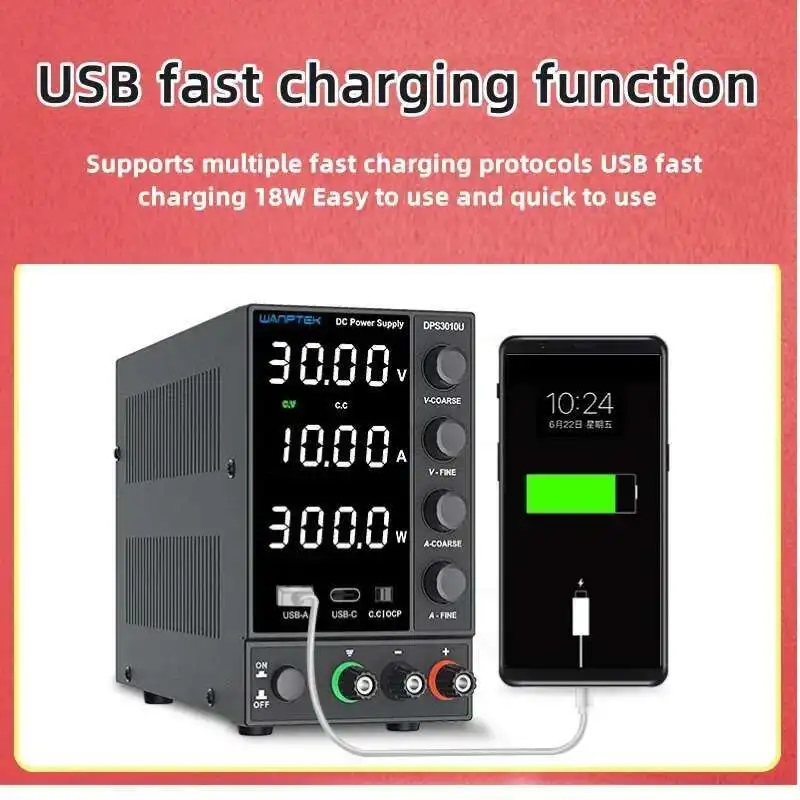 DPS3010U DPS305U قابل للتعديل تيار مستمر امدادات الطاقة 30 فولت 10A USB مختبر رقمي مقعد استقرت الجهد المنظم التبديل إمدادات الطاقة