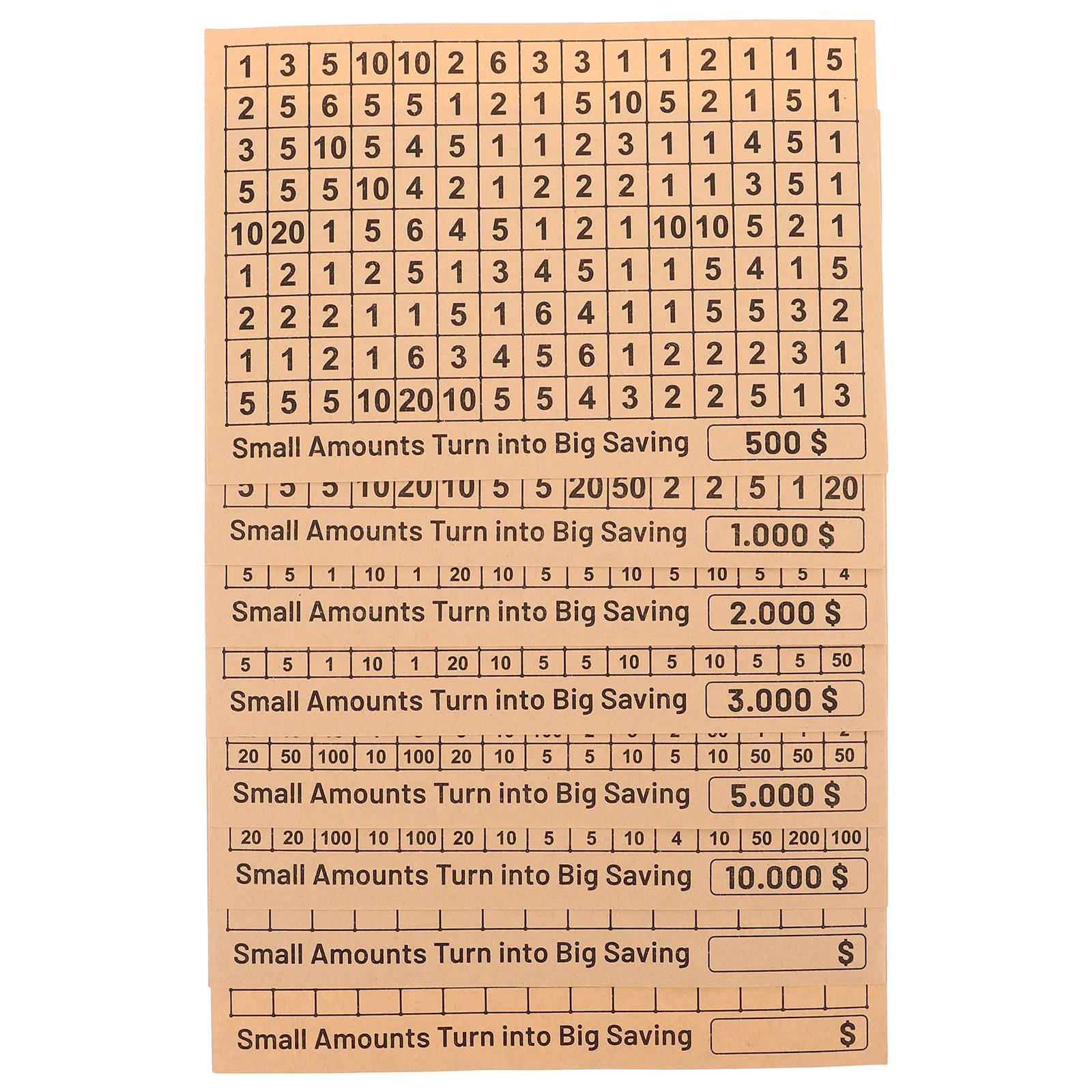 

2 set 2 Sets Dollar Design Piggy Bank Stickers Diy Savings Challenge Strategy Sheets Coin Bank Track Charts Money Box Labels