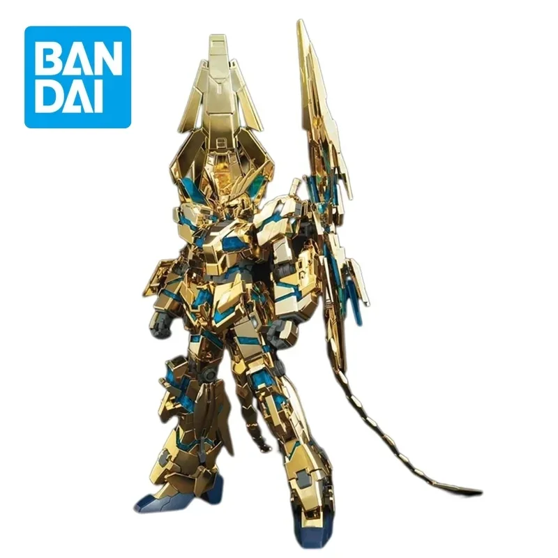 

Genuine Bandai HGUC 1/144 Unicorn Gundam 03 Phenex Destroy Mode Narrative Ver. Gold Coating Anime Assembly Model Action Figure