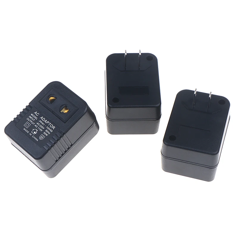 Image of ★ ▲ 1 Stück EU-US-Stecker Reiseadapter AC220V zu 110V oder 110 zu 220V Konverter 50W Spannungswandler Regler