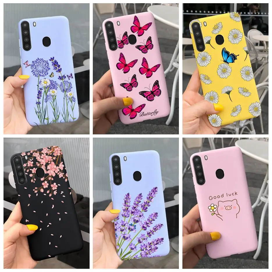 Silicone Phone Case For Samsung Galaxy A21 Case 6.5