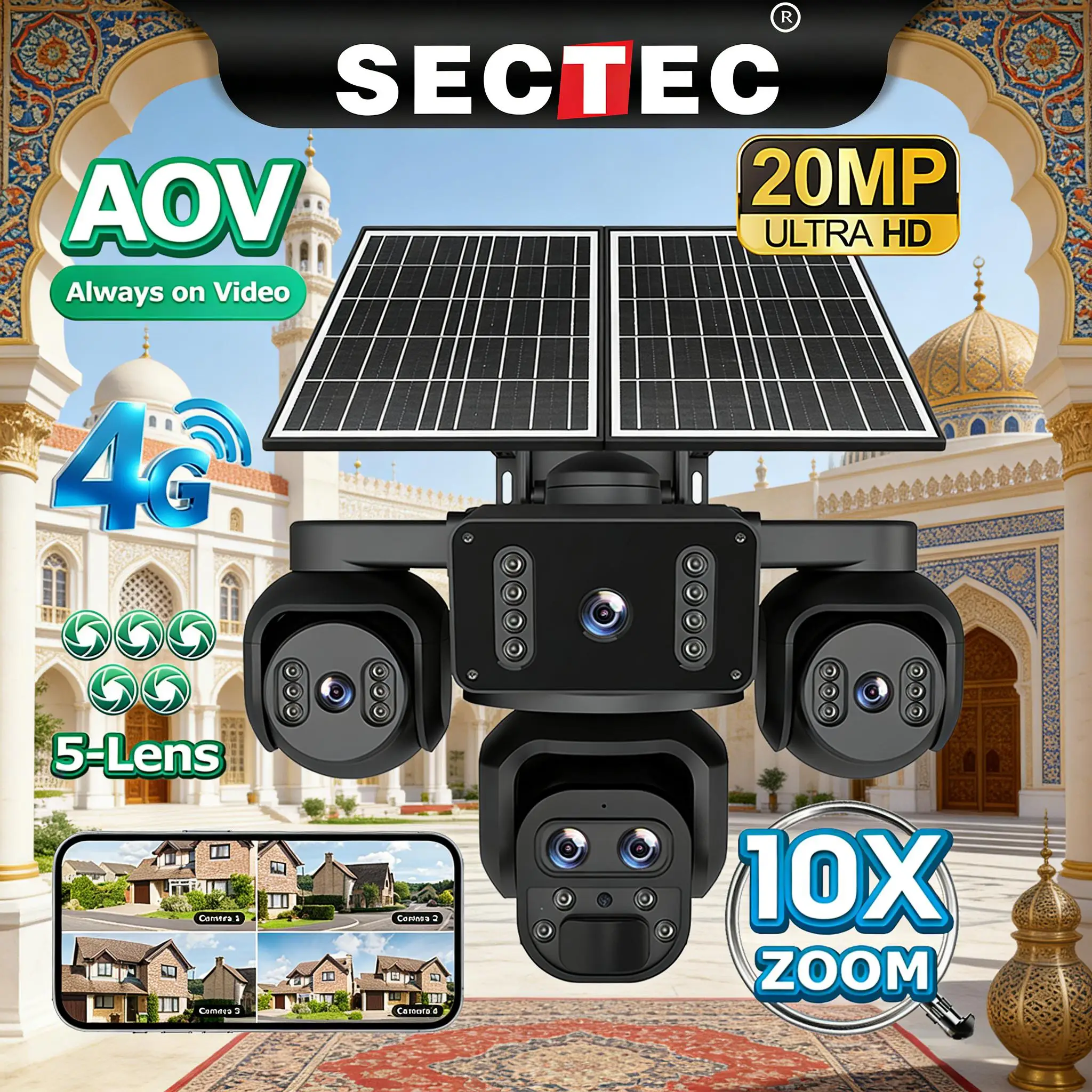 Sectec 20MP 10X Zoo…