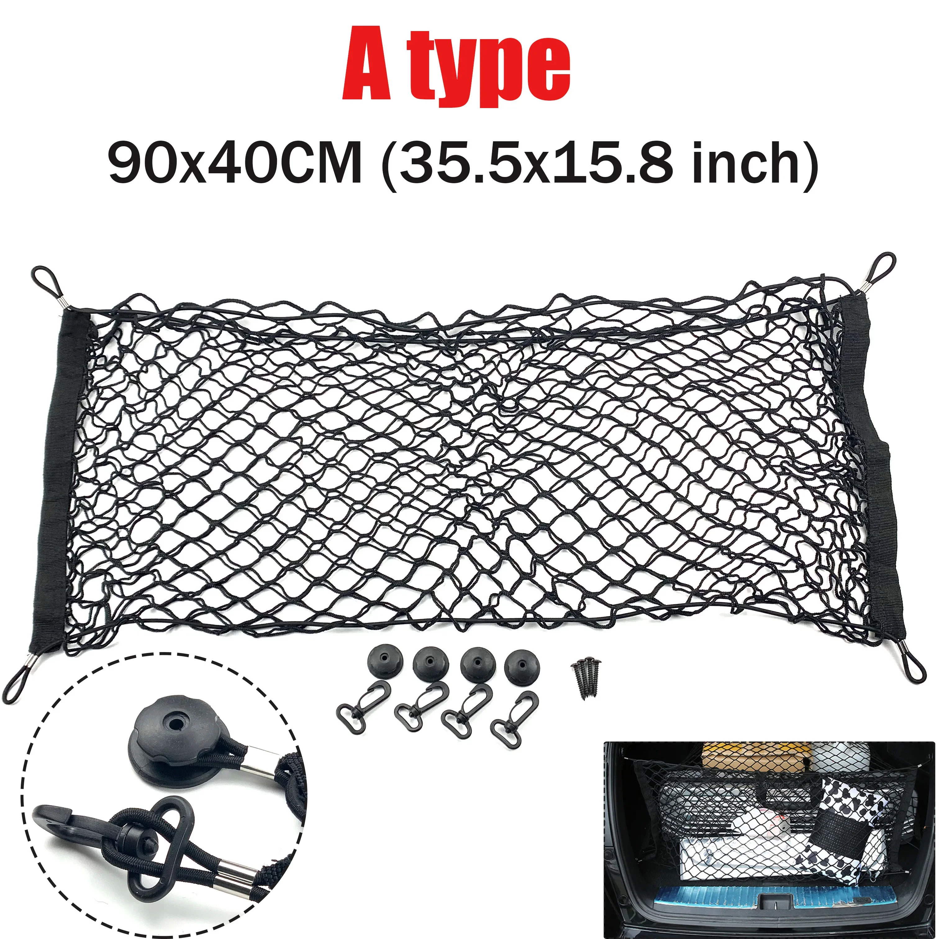 Car Trunk Cargo Net Luggage Mesh For Skoda Octavia Yeti Roomster Fabia Rapid Superb KODIAQ Citigo KAMIQ KAROQ SCALA VISION X