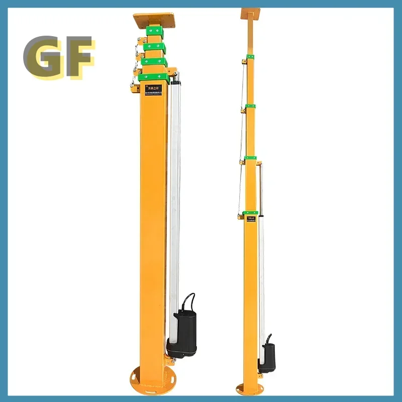 Portable 50Kg Steel Self Propelled Vertical Galvanize And Powder Coat  Electric Mast Lift