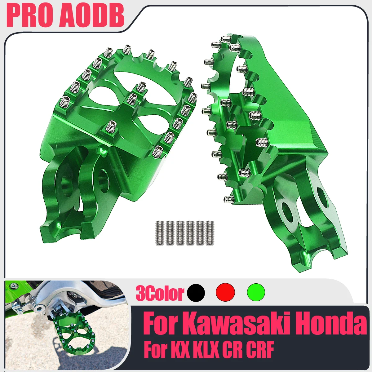 

For HONDA Motorcycle CNC FootRest Footpegs Foot Pegs Pedals CR 125 250 150R CR250R CRF 150R 250R 450R 250 450 X RX L M 2002-2023