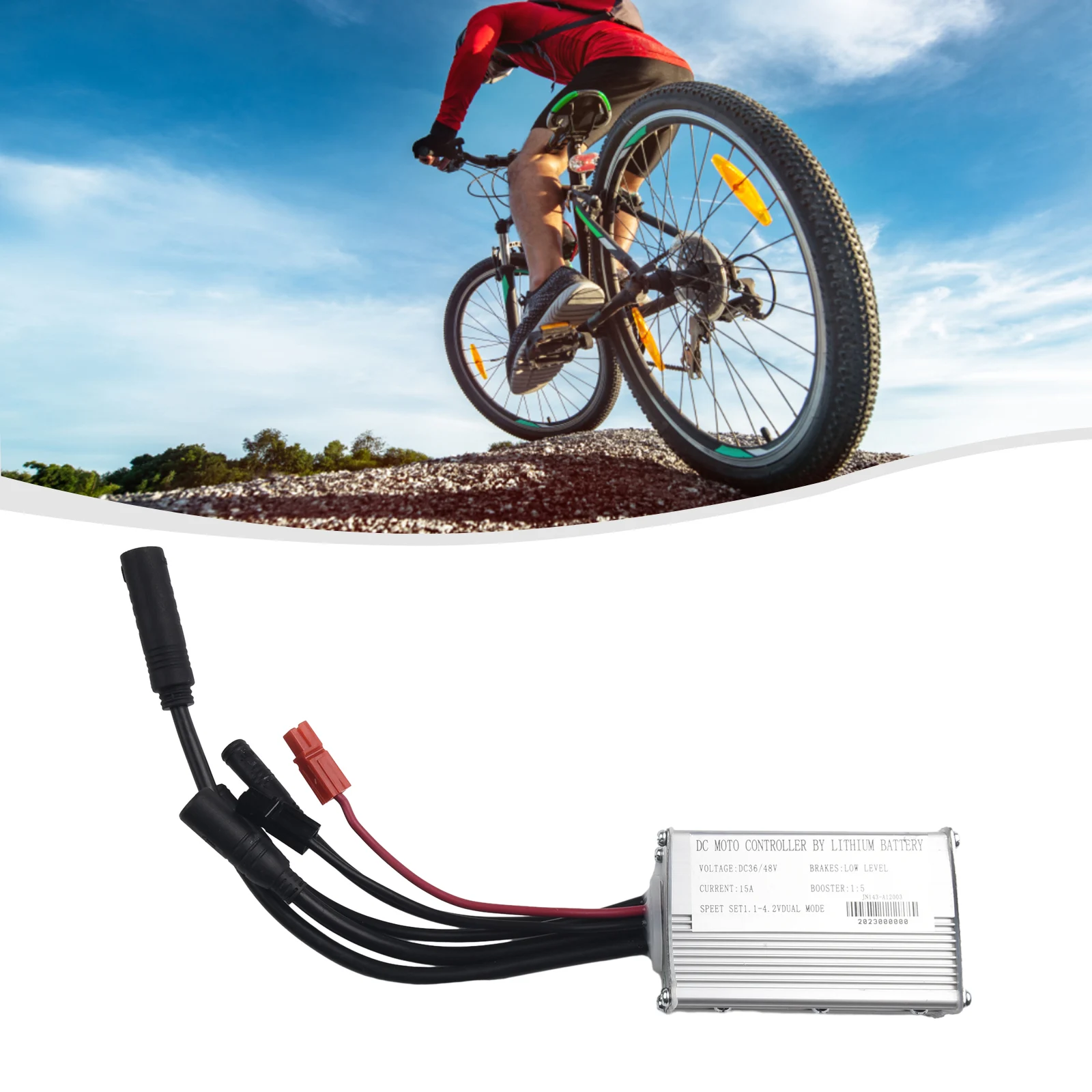 Advanced Waterproof Controller JN 15A Optimized for 36V48V 250W350W Brushless Hub Motor for Ebike No Vibration