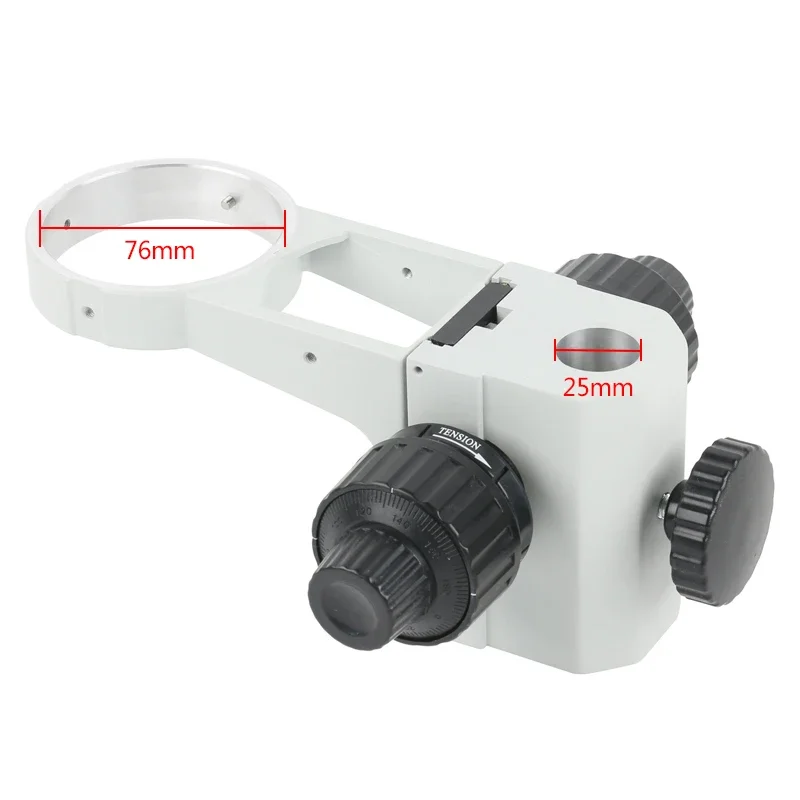 32mm 25mm hole Diameter Adjustment Coaxial Coarse Fine Focusing Arm Microscope Head Holder 76MM 50MM Ring Accessories