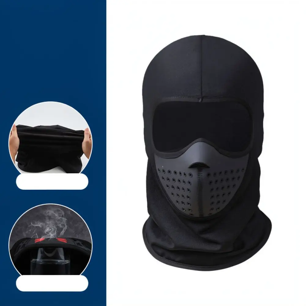Windproof Thermal Face Mask For Winter Motorcycle Helmet Cycling Balaclava Skiing Gear Outdoor Protection Shield