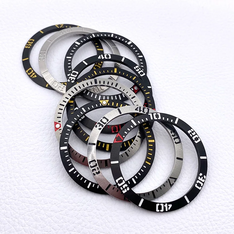 41*33.8mm Slope Stainless Steel Bezel Insert Fits Samurai Series Water Ghost SRPF79K1 LX SNR025 Watch Case Replace Part