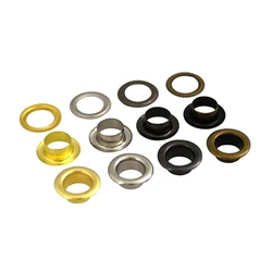 100sets 8mm Brass Eyelet with Washer 600# Leather Craft Repair Grommet Round Eye Rings For Shoes Bag Clothing Leather Belt Hat