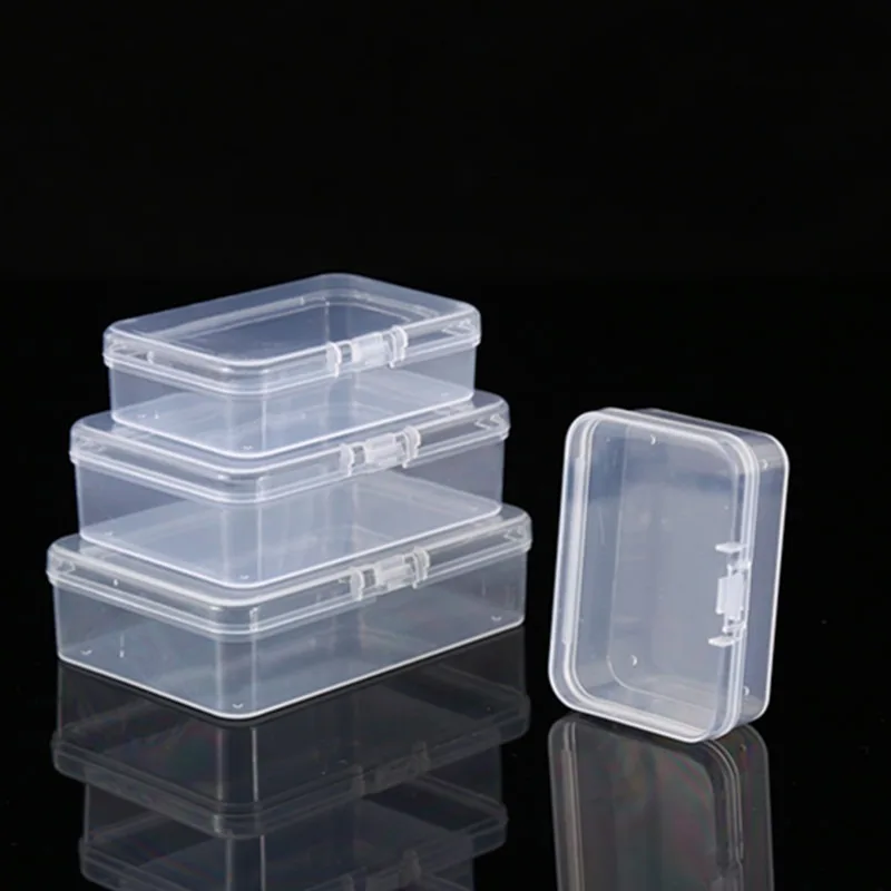 Mini Boxes Rectangle Plastic Storage Box Practical Frosted Translucent Toolbox Bead Jewelry Case Display Organizer Container