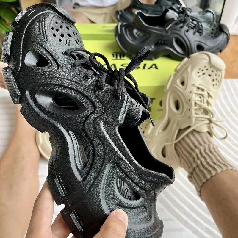 Men Outdoor Sandals Slippers Beach Comfortable Thick Sole Clogs Men Casual Shoes Garden Shoes Men Women Beach Sandals Big Size