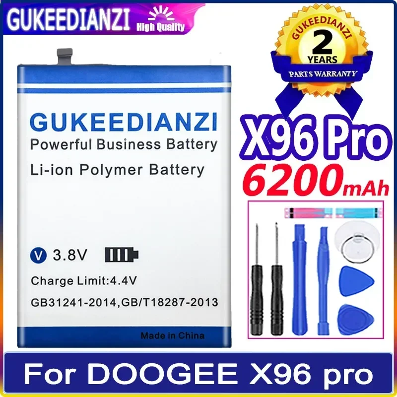 

Мобильный телефон батареи 6200mah для мобильных телефонов BAT20X965400 DOOGEE X96 Pro X96Pro, портативный аккумулятор