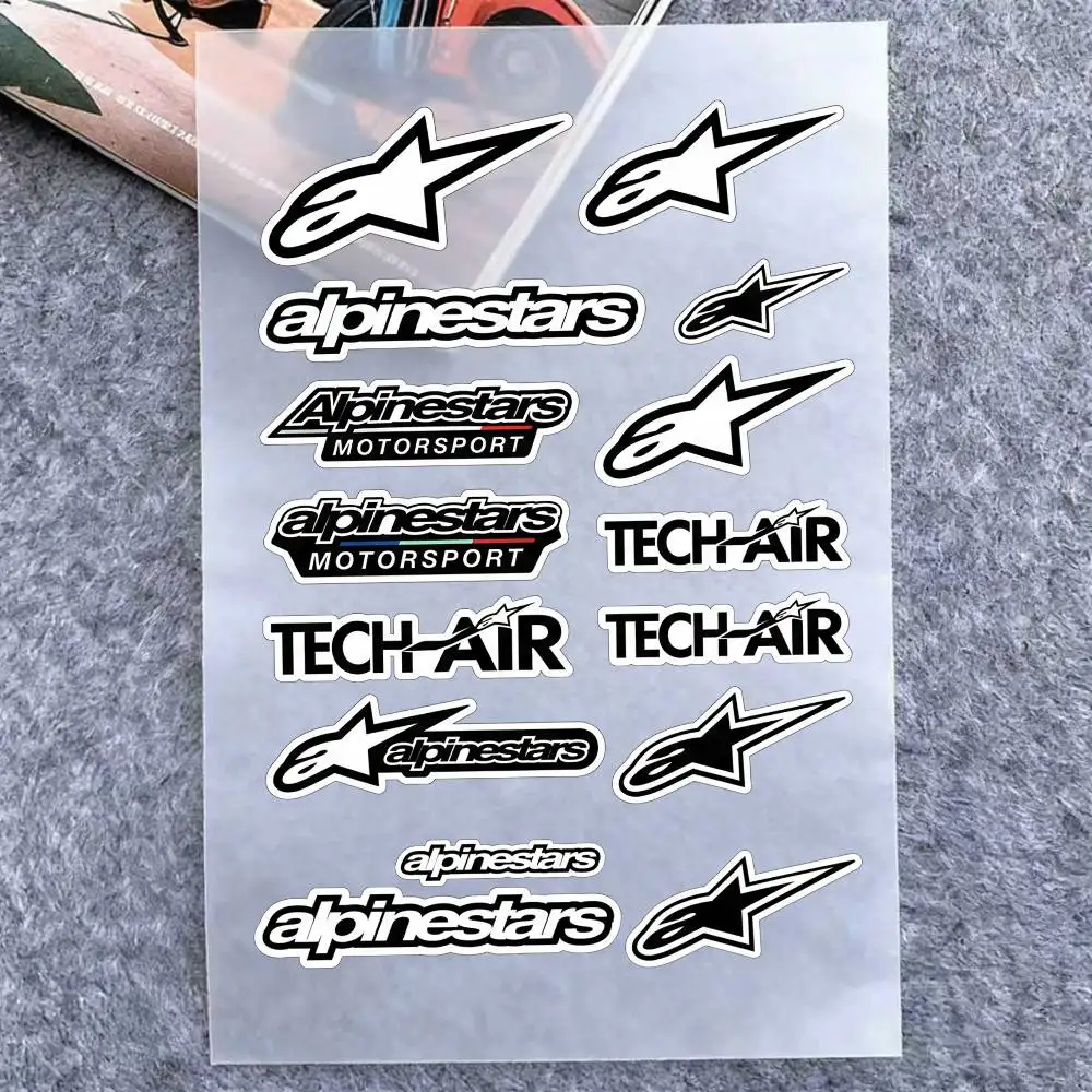 A-Alpinestars-Aufkleber, Logo-Motorradaufkleber sind reflektierend, langlebig, leicht abziehbar und sehr dekorativ