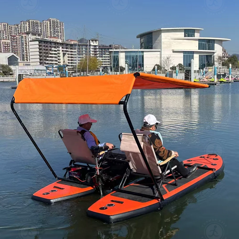 จักรยานน้ำแบบลอยตัว ทนทาน ใช้เป็นเรือคายัคเป่าลมได้ มีจำหน่าย