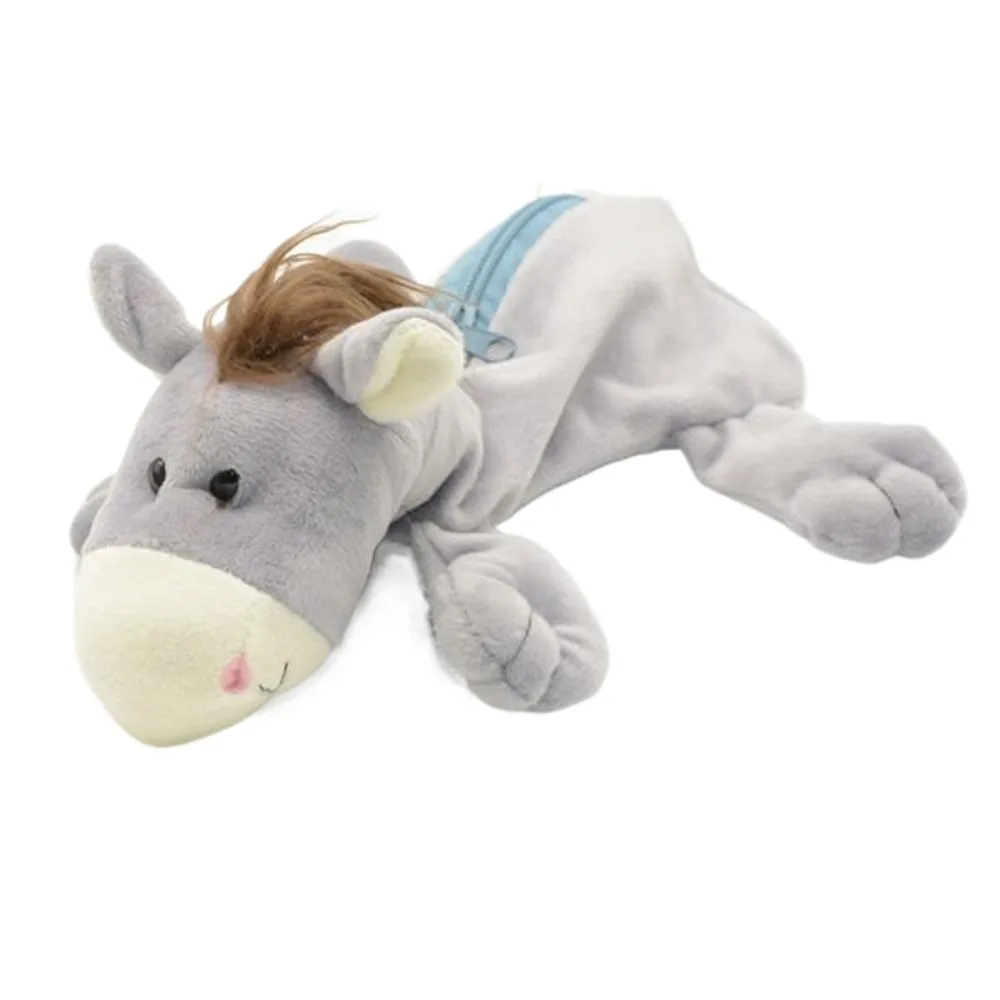 

Great Gift Stationery Creative Animal Elephant Pen Pouch Plush Pencil Bags Stationery Bag Pencil Case Cosmetic Bag