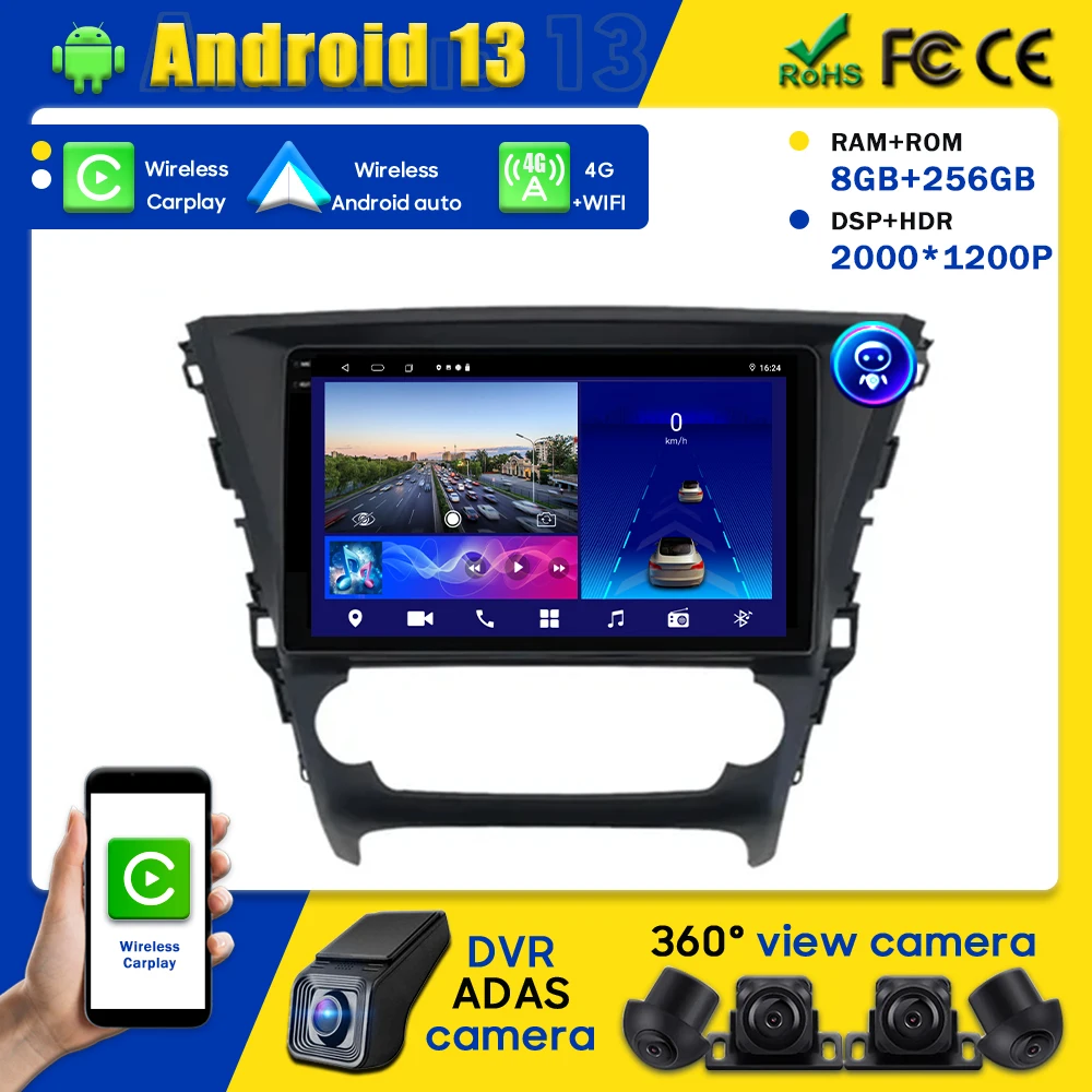 

For Toyota Avensis Touring Sports 2015-2018 Player Auto Radio Android Car GPS DVD Navigation Carplay Head Unit Multimedia 2din