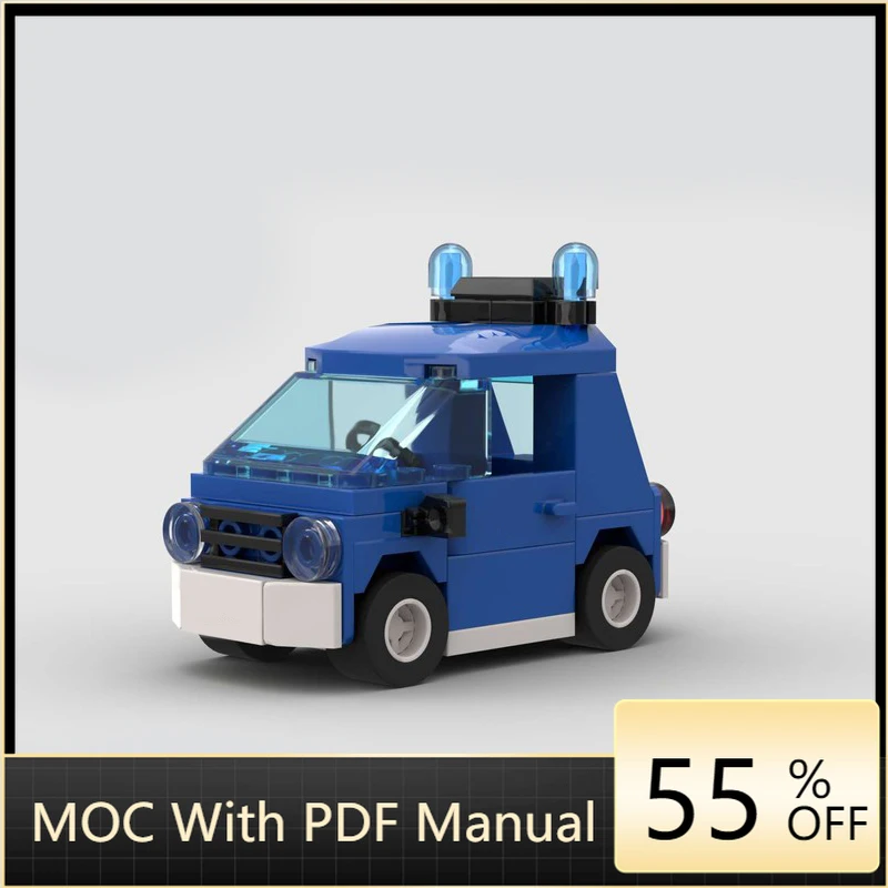 

54 шт., вид на городскую улицу 3177, маленький автомобиль THW MOC, модель строительного блока, кирпич, креативная технология, сборка, игрушки «сделай сам», подарки на день рождения