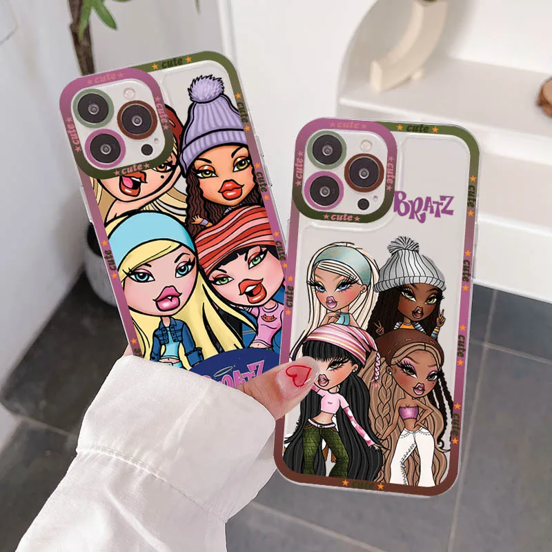 

lovely Doll Bratz Phone Case for iPhone 11 12 13 Mini Pro Max 14 Pro Max Case shell