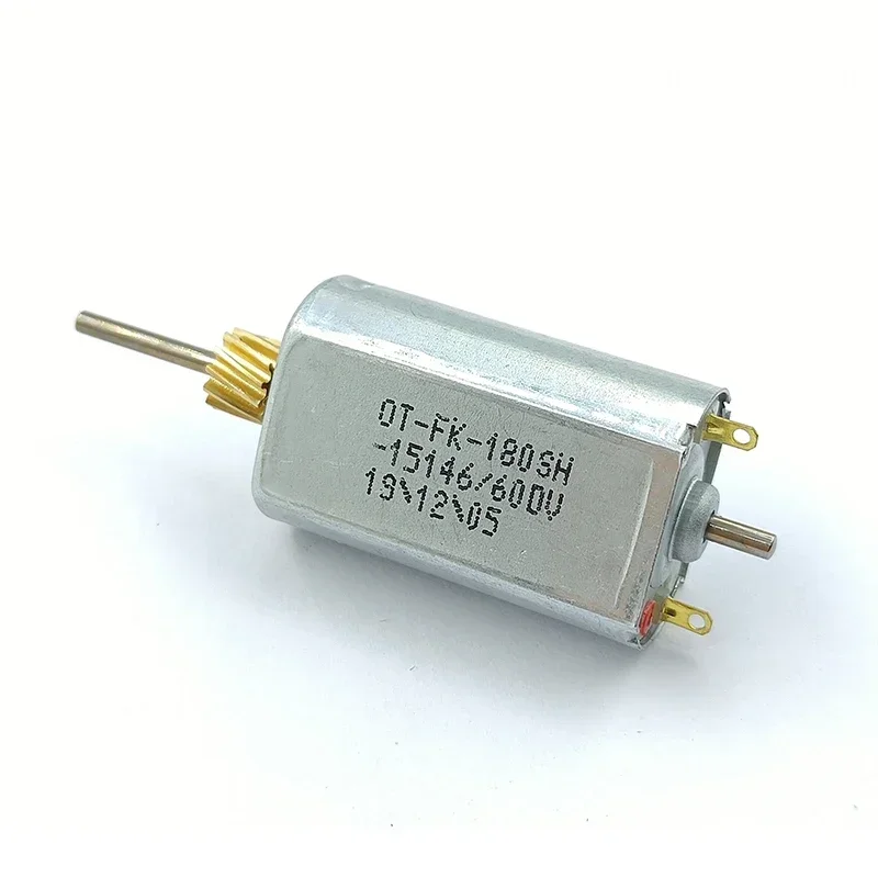FK-180SH-15146 Small 180 Dual Shaft Motor High Speed Strong Magnetic Carbon Brush Motor DIY Hobby Toy Model DC 6V-12V 13600RPM
