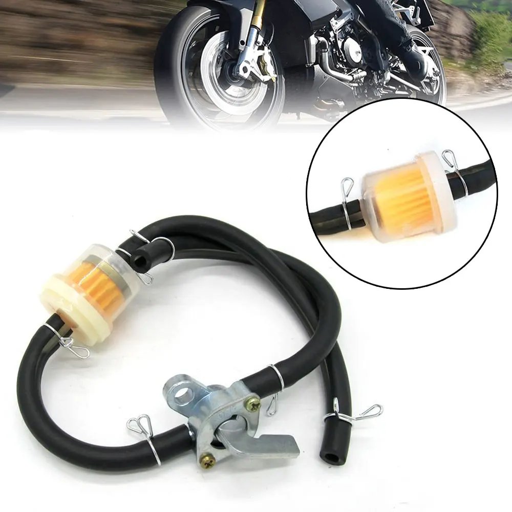 

1Pc 45cm Fuel Switch Oil Pipe Filter Engine Parts Fuel Tanks Gasoline Switch Tap Faucet Fuel Tanks Fit for 50cc 150cc Engines