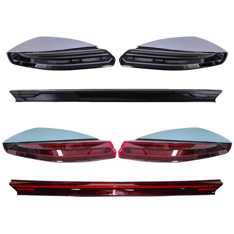 Through-Type Fog LED Taillight, Integrated Brake Signal, 12V Waterproof Auto Rear Lamp Upgrade 2014-2016