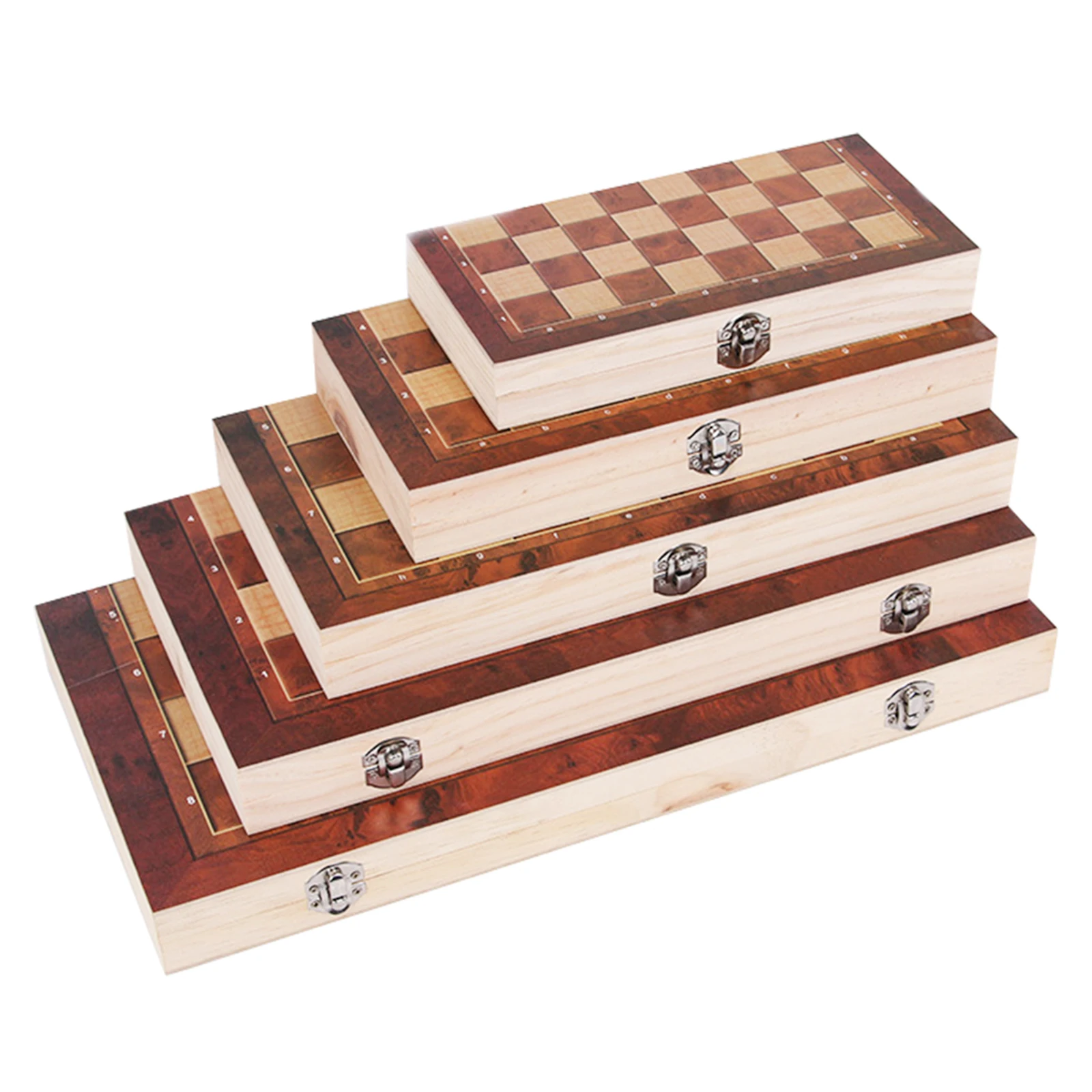 Juego de ajedrez 3 en 1, almacenamiento plegable, juegos de tablero de ajedrez de madera, juego de ajedrez exquisito, juego de ajedrez y damas para niños adultos