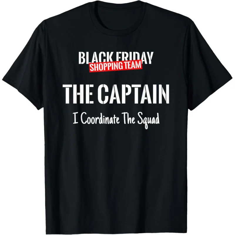 A particularly interesting Black Friday shopping team top T-shirt