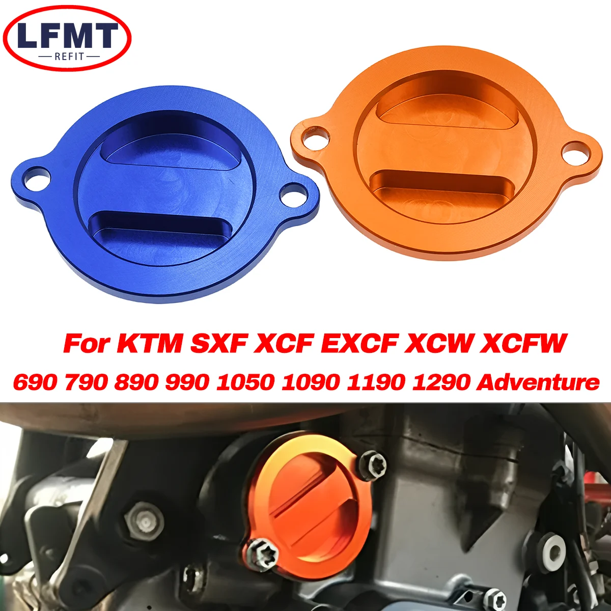 

Motocross Billet Oil Filter Cover Cap For KTM SXF EXC EXCF XCW XCFW 250 350 450 ENDURO Aadventure Duke RC 690 990 1050 1190 1290