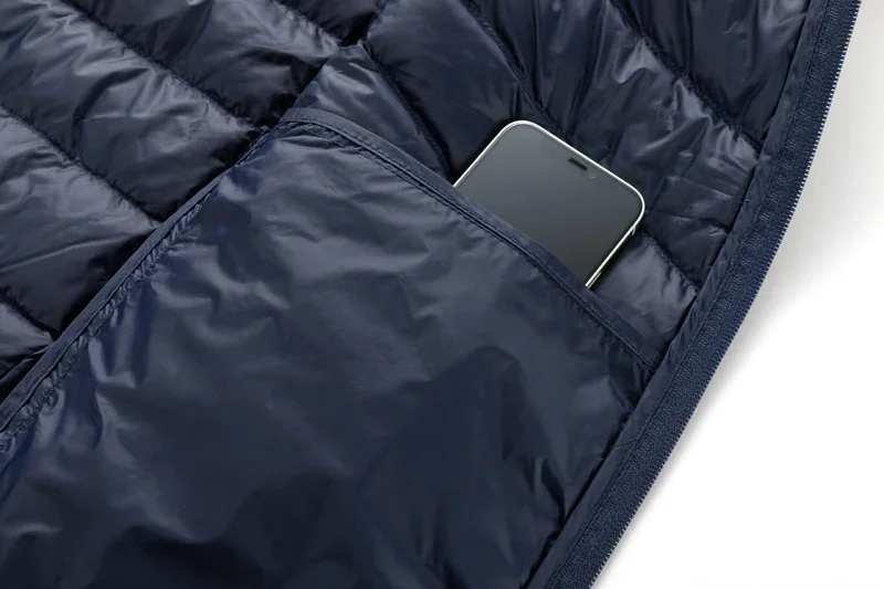 Lightweight Padded Hooded Jacket for Men Long Style Baseball Collar down Jacket Youth Fashion Other Fillings