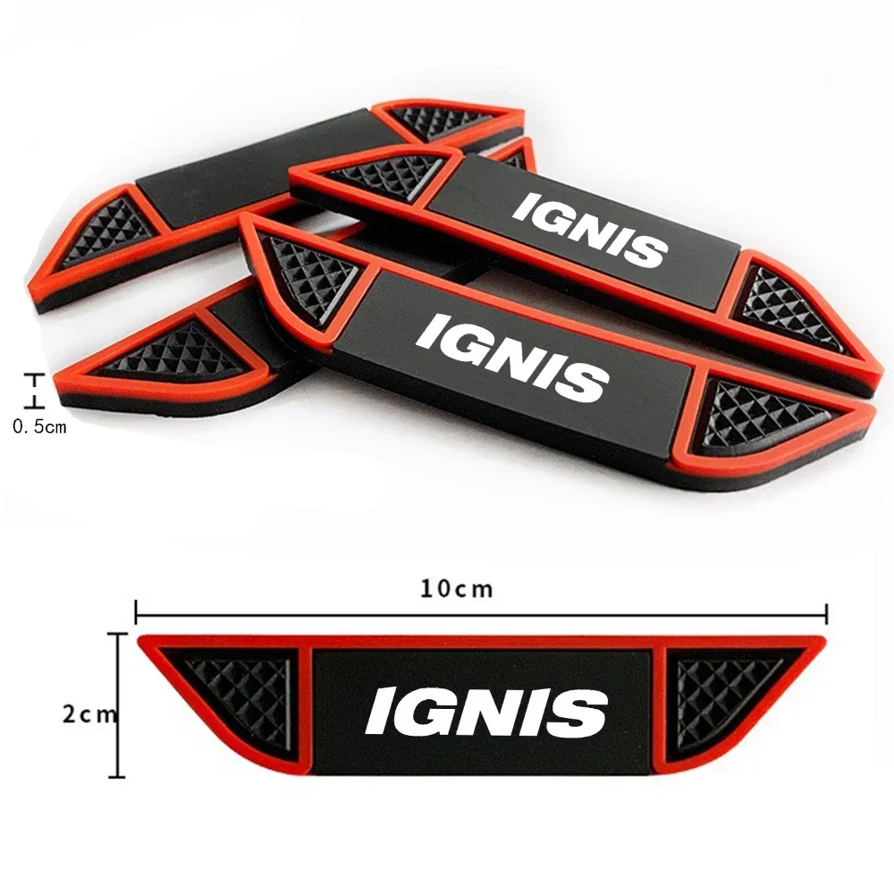 for Suzuki IGNIS 4pcs Car Sticker Door Edge Guards Trim Molding Protection Strip Scratch Protector Car Crash Barriers