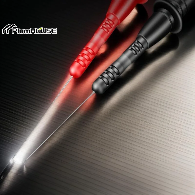 Needle Tip Probe Pair; T2003 Pen Extension; Bendable Tester Tool Accessory; 1000V/10A Fine Point Test Tip