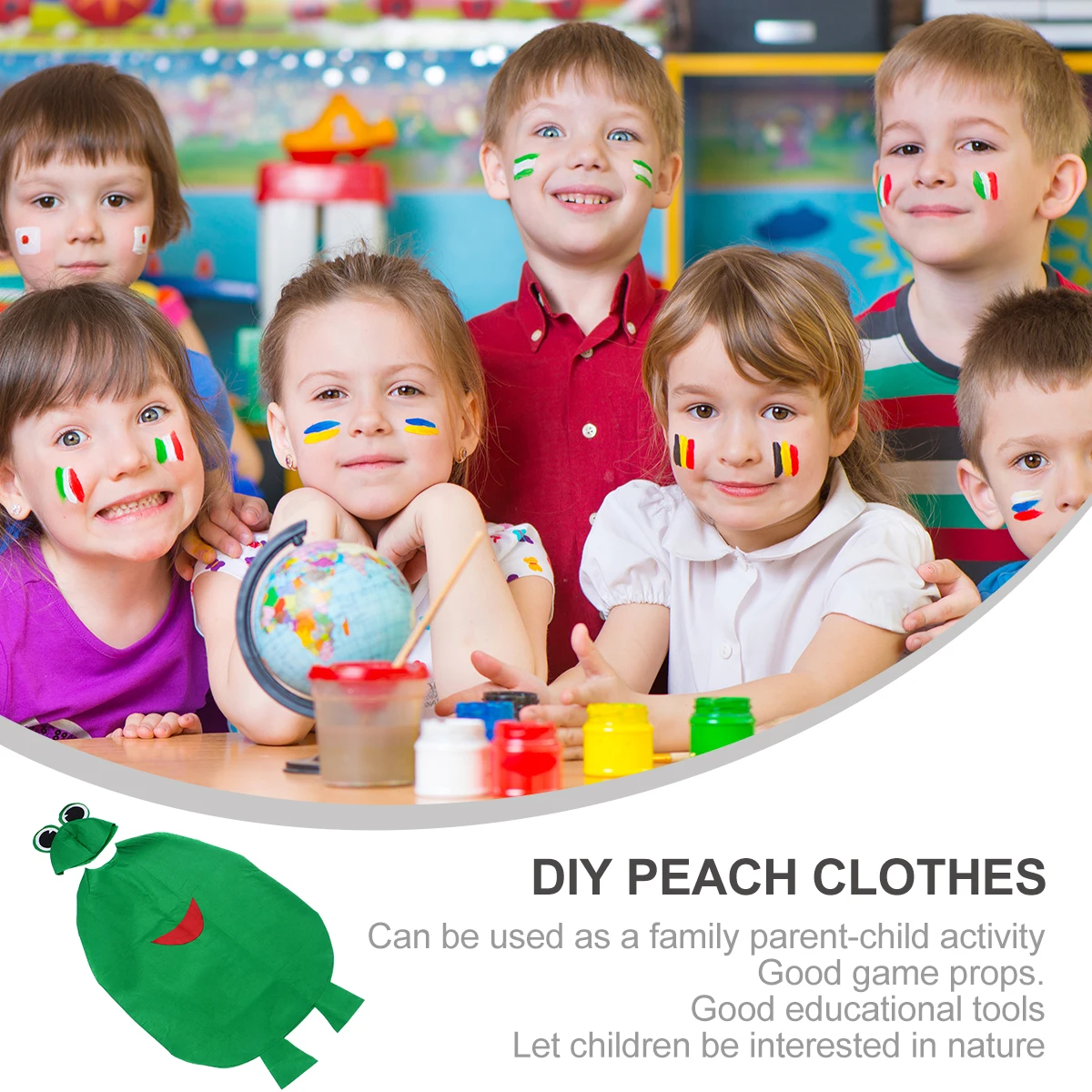 

2pcs 1Set Adorable Frog Costume Set For - Clothes Hat Lovely Halloween Role Play Outfits Game Props