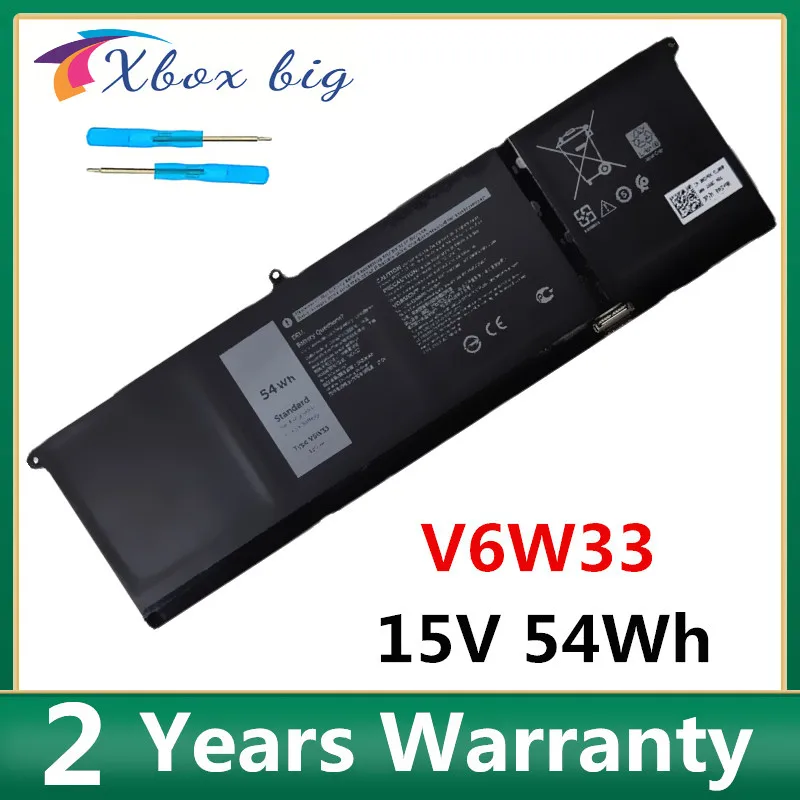 Bateria do Portátil para Dell Inspiron 5310 3511 5510 5410 5518 3510 3515 5418 v 54wh 15 V6w33