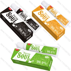 New 96.9%SOUL Yellow/Black/Green Tattoo Care Cream Before Permanent Makeup Body Eyebrow Lips Liners Tattoo Cream 10g